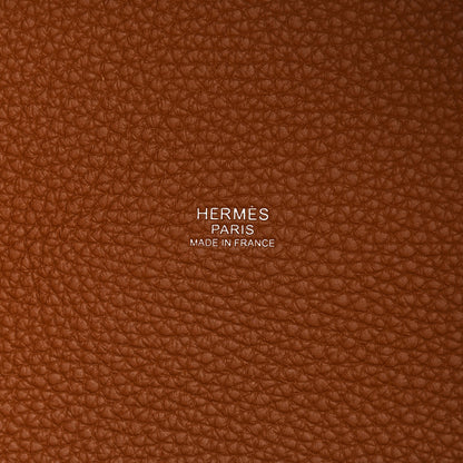 Hermes Taurillon Clemence Picotin Lock 22 MM Gold 6 of 12