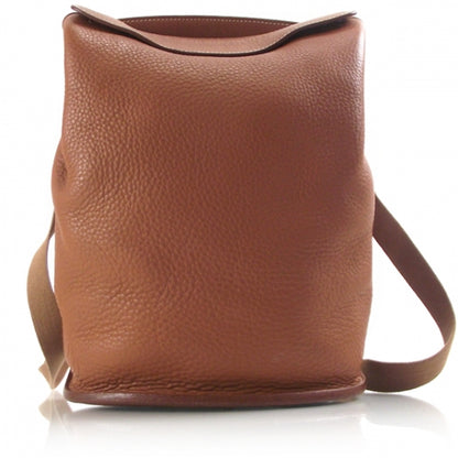 Hermes Clemence Leather Backpack Bag Tote Unisex Camel 1 of 9