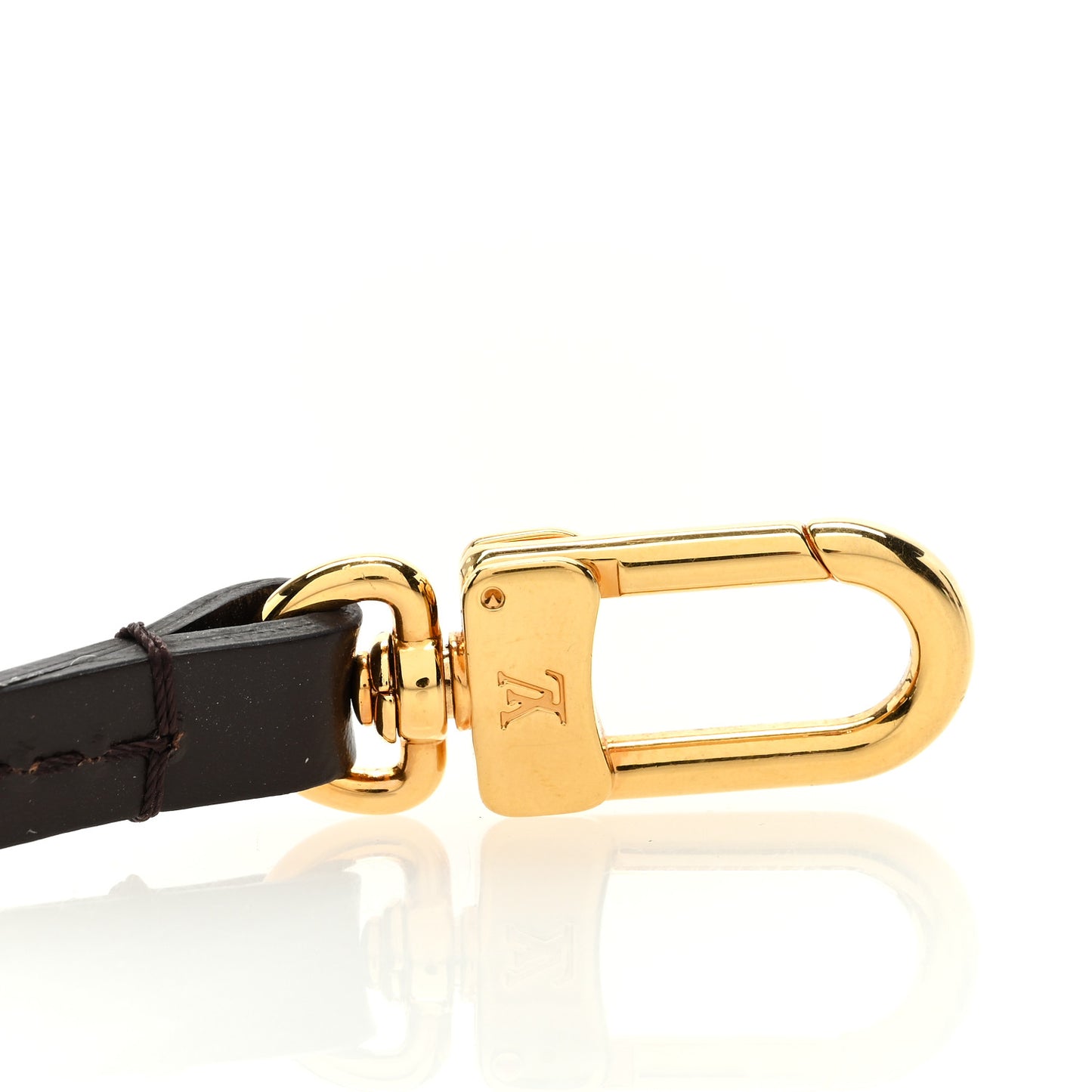 Calfskin Pochette Accessories Strap Brown