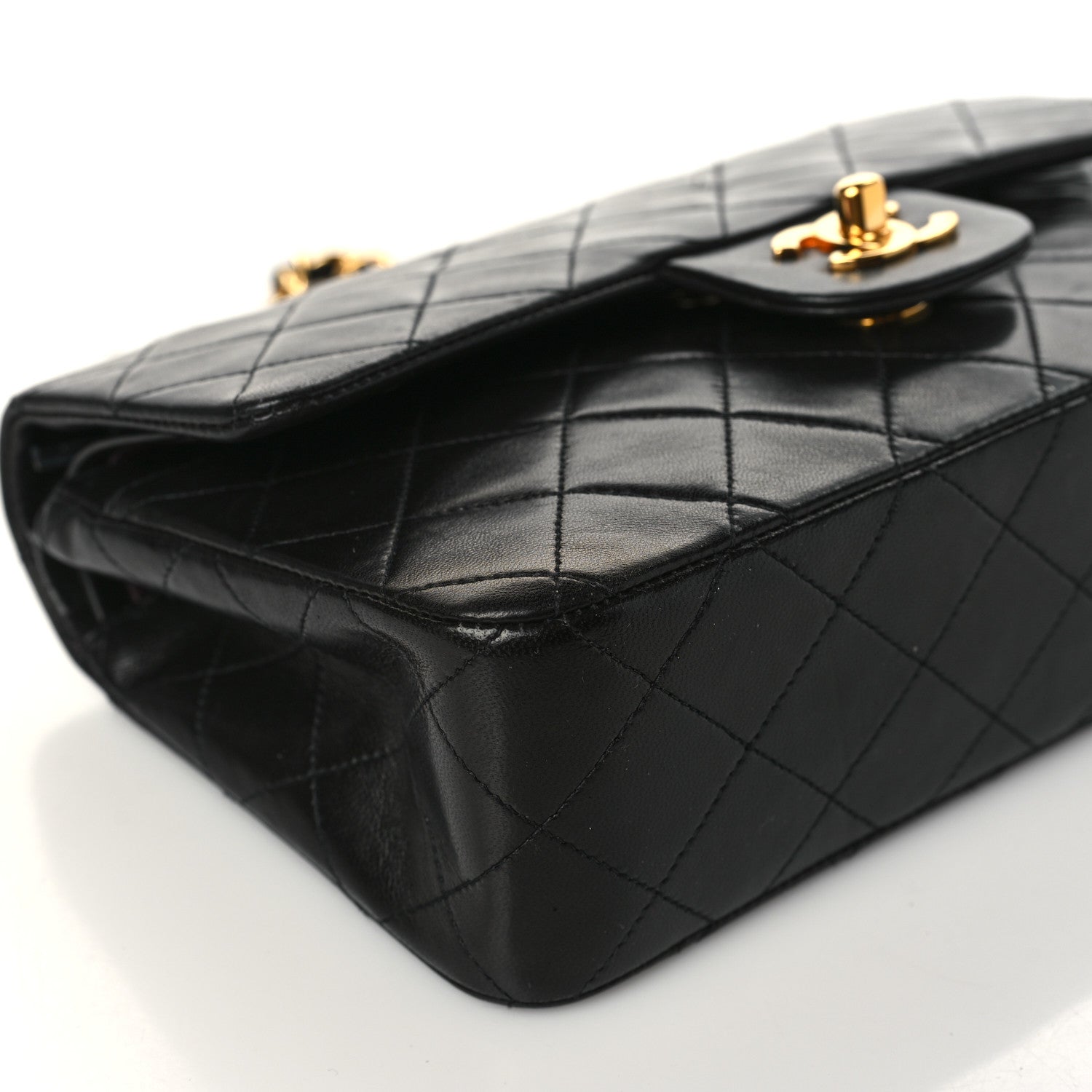 Chanel Lambskin Quilted Small Double Flap Black 9 of 10