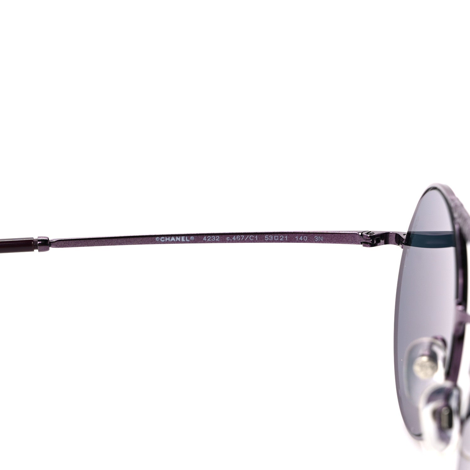 Chanel Metal Winter Round Sunglasses 4232 Bordeaux 5 of 7