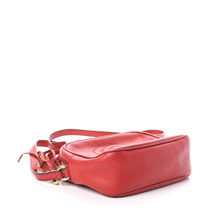 Gucci Pebbled Calfskin Small Soho Disco Bag Tabasco Red 3 of 8