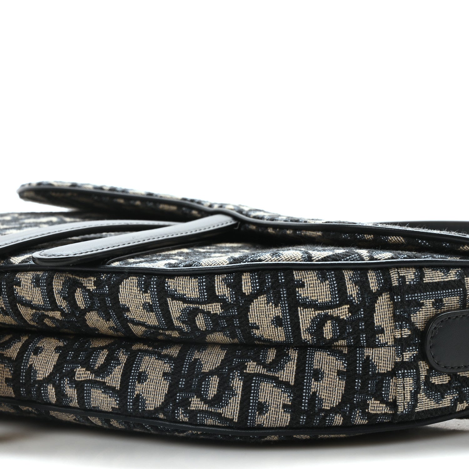 Christian Dior Oblique Saddle Bag With Strap Blue 10 of 11