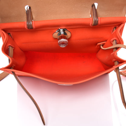 Hermes Vache Hunter Toile Herbag Zip 31 PM Orange 6 of 30