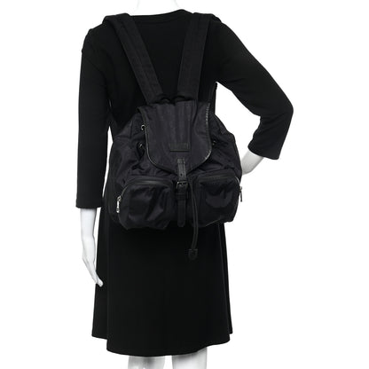 Gucci Nylon Monogram Medium Light Single Buckle Backpack Black 2 of 11