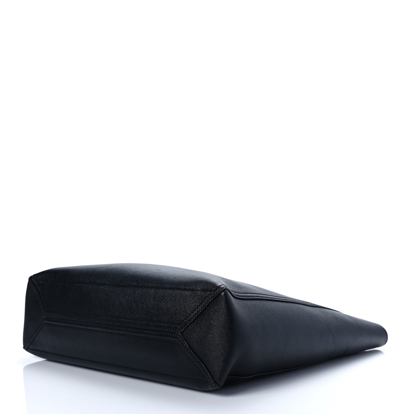 New Sakai Calfskin Lux Medium Dahlia Tote Black