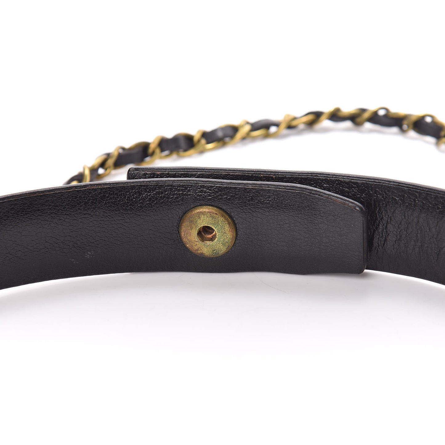 Calfskin Quilted CC Chain 31 Rue Cambon Medallion Belt 70 28 Black