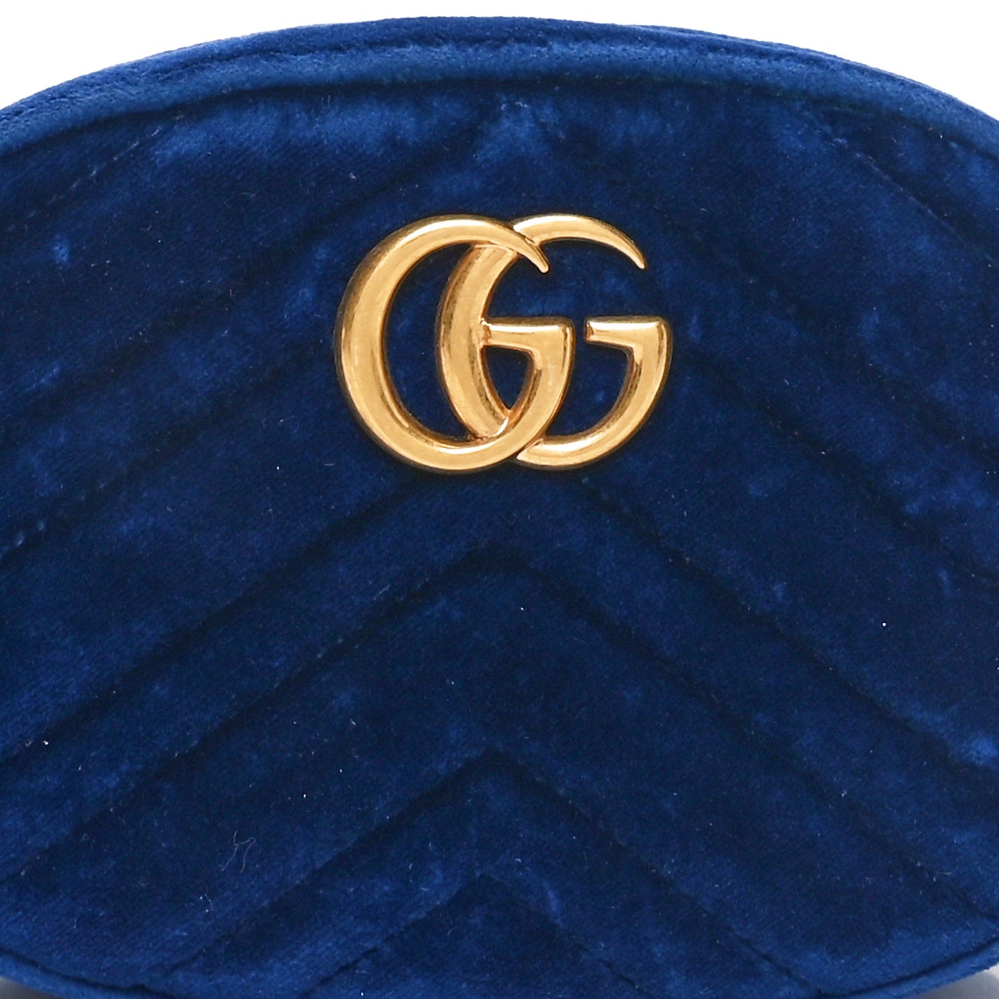 Velvet Matelasse GG Marmont Belt Bag 75 30 Cobalt Blue