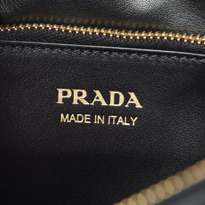 Prada Saffiano Whipstitch Medium Paradigme Bag Black 8 of 8