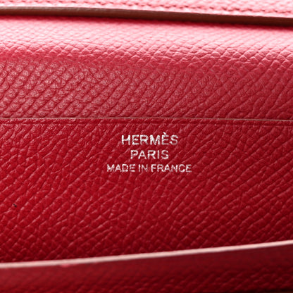 Hermes Epsom Bearn Gusset Wallet Rubis 7 of 11