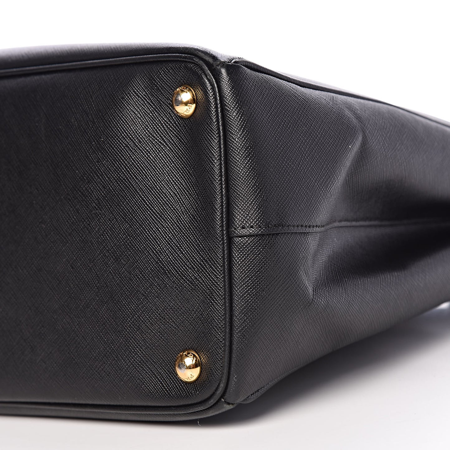 Saffiano Large Galleria Double Zip Tote Black