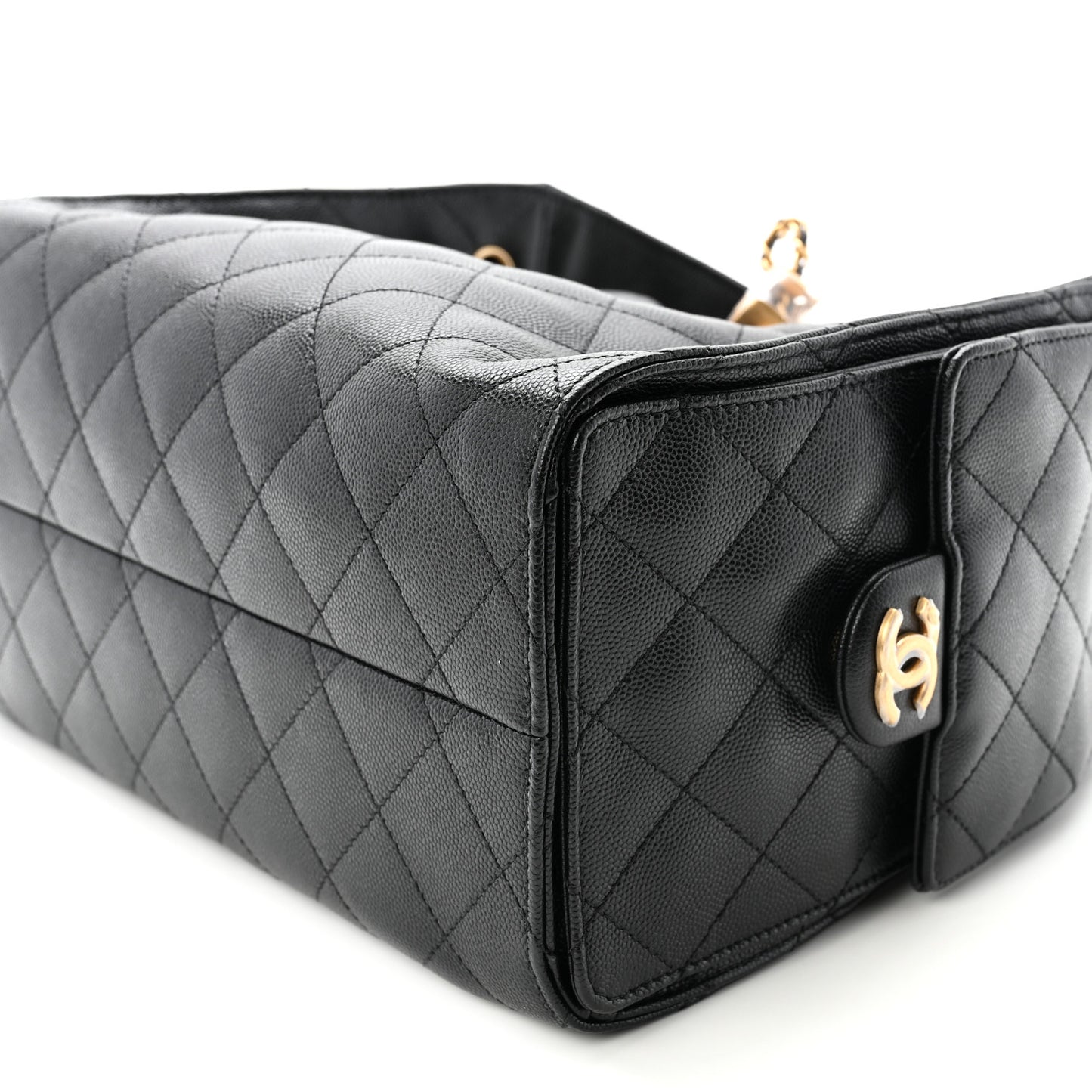 Caviar Quilted Small Chanel 25 Handbag Black