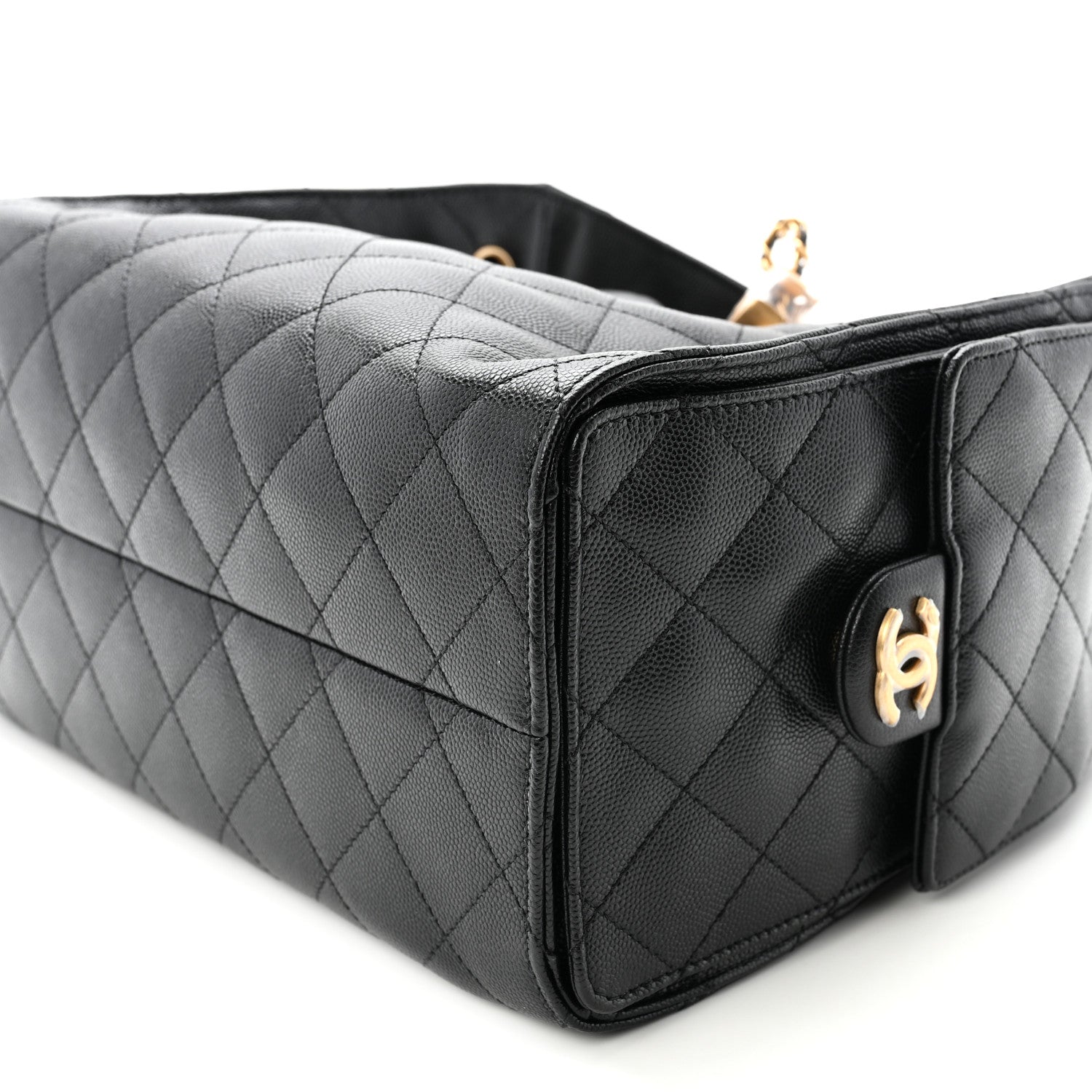 Chanel Caviar Quilted Small Chanel 25 Handbag Black 10 of 10