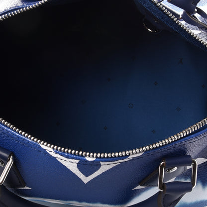 Louis Vuitton Monogram Escale Speedy Bandouliere 30 Blue 4 of 15
