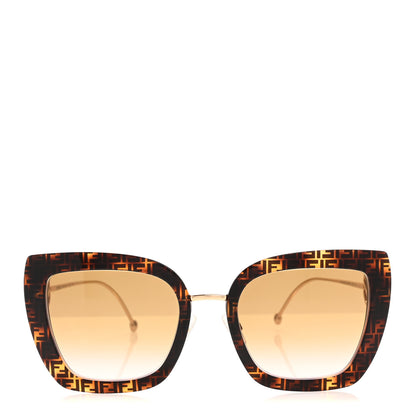 Fendi Acetate Metal F is Fendi FF Square Cat Eye Sunglasses FF 0424/F/S Havana 2 of 7