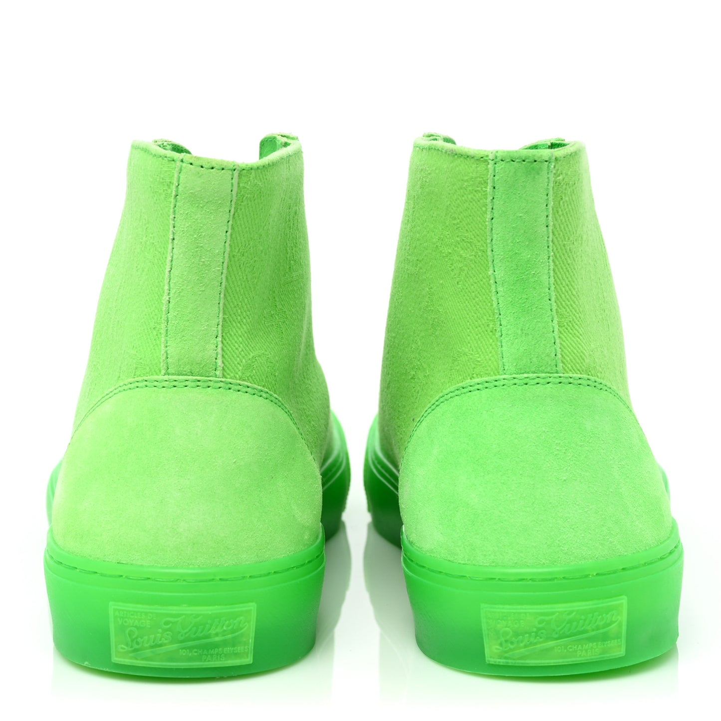 Canvas Monogram Mens Tattoo Sneaker Boots 8 Vert