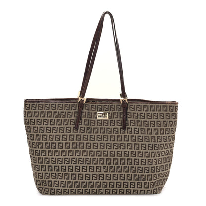 Fendi Zucchino Shopping Tote Tobacco Brown 1 of 9
