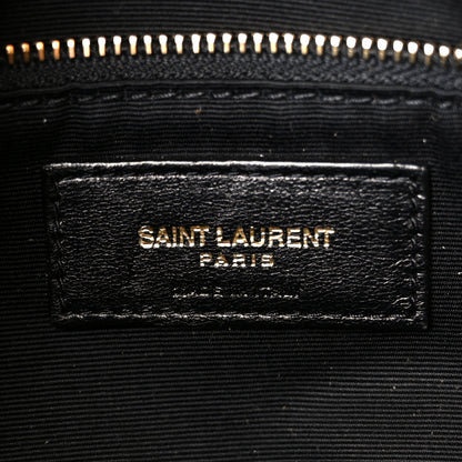 Saint Laurent Suede Calfskin Quilted Small Loulou Puffer Monogram Chain Satchel Cinnamon 6 of 12
