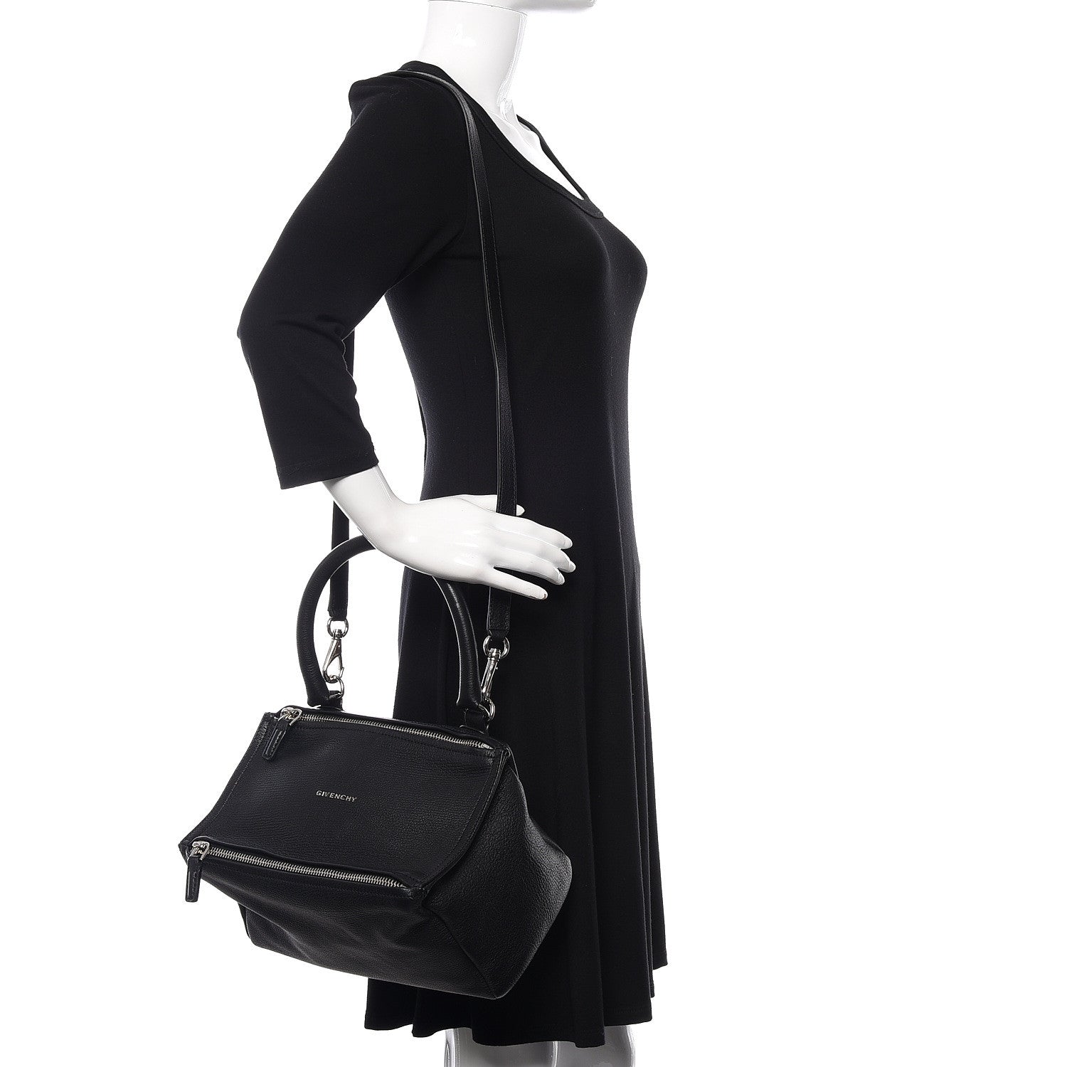 Givenchy Sugar Goatskin Small Pandora Black 2 of 9