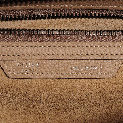 Celine Drummed Calfskin Micro Luggage Dune 7 of 8