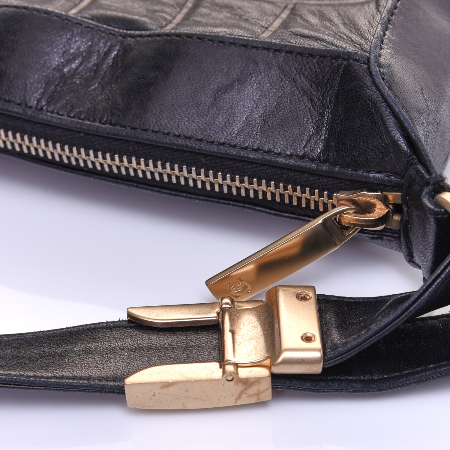 Chanel Lambskin Quilted Small Chocolate Bar Shoulder Bag Black 12 of 12