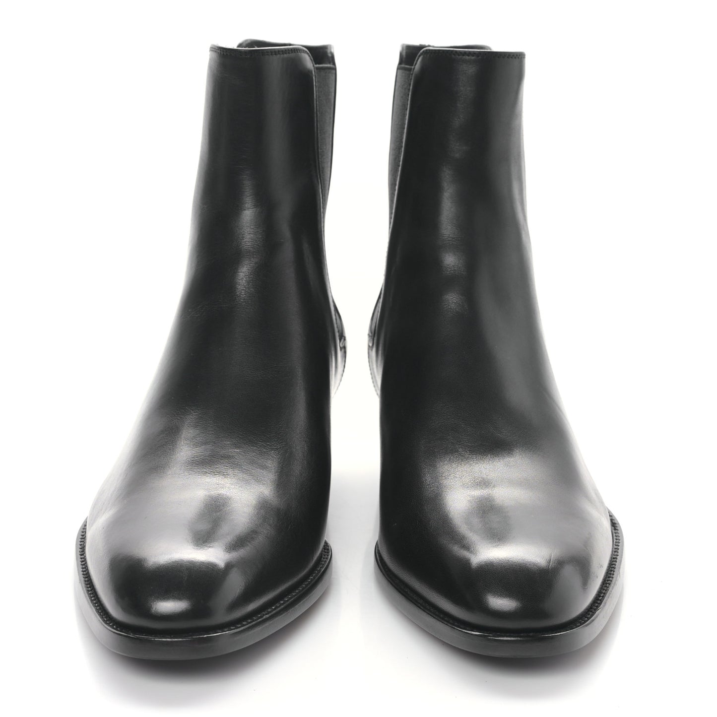 Calfskin Mens Wyatt Chelsea Boots 39 Black