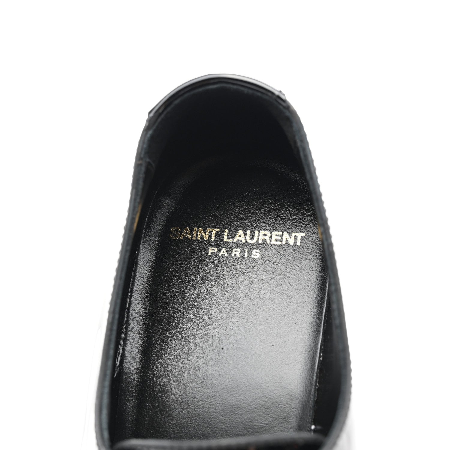 Saint Laurent Patent Baltimora Lace Up Derby Shoes 39 Black 7 of 8