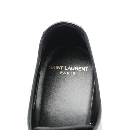 Saint Laurent Patent Baltimora Lace Up Derby Shoes 39 Black 7 of 8