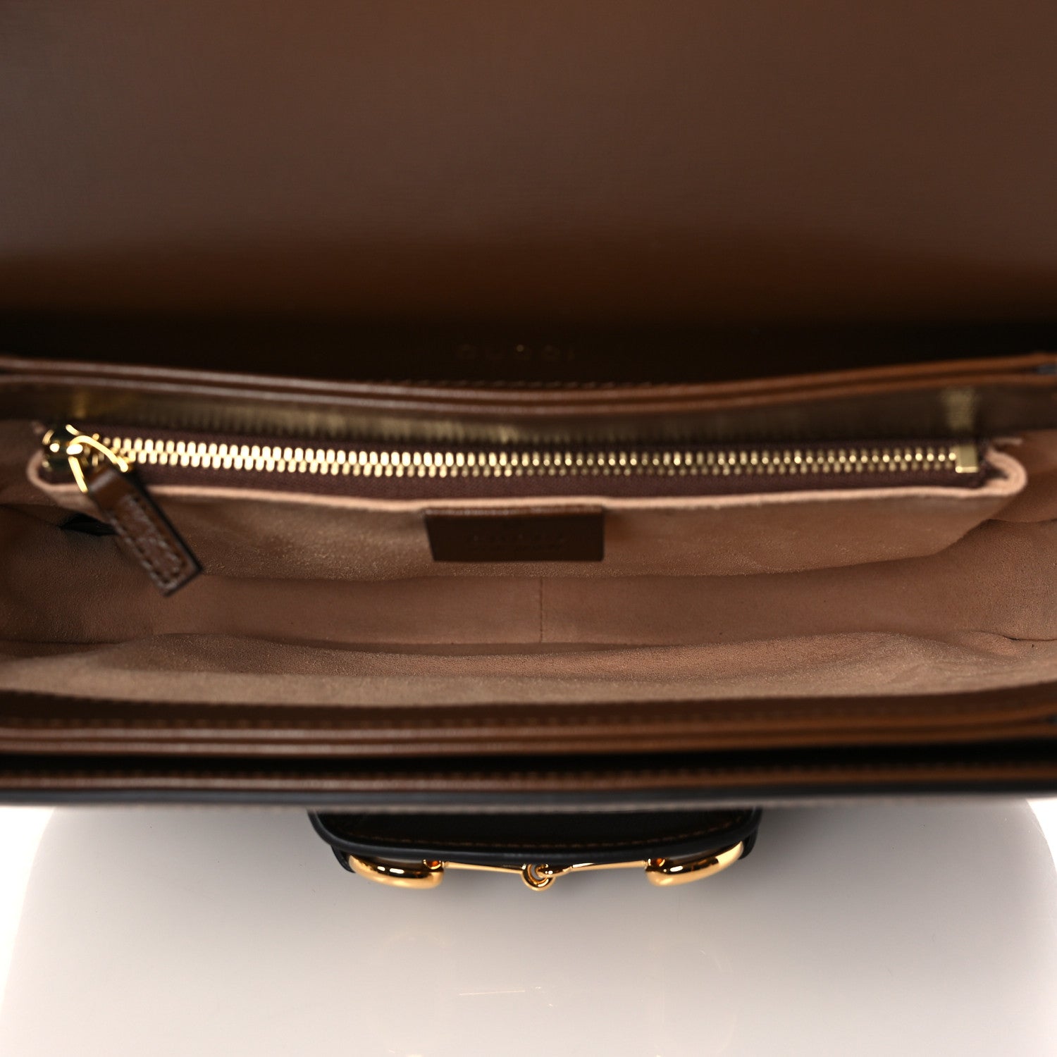 Gucci GG Supreme Monogram Horsebit 1955 Shoulder Bag Beige Brown Sugar 5 of 10