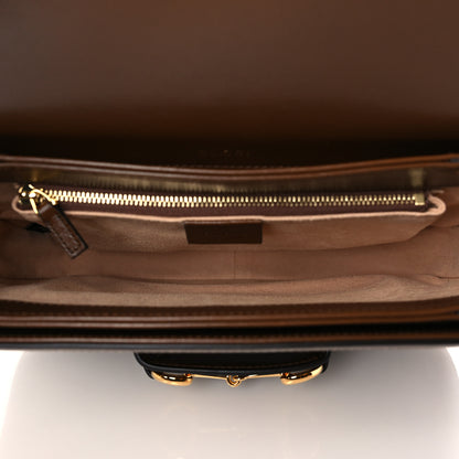 Gucci GG Supreme Monogram Horsebit 1955 Shoulder Bag Beige Brown Sugar 5 of 10