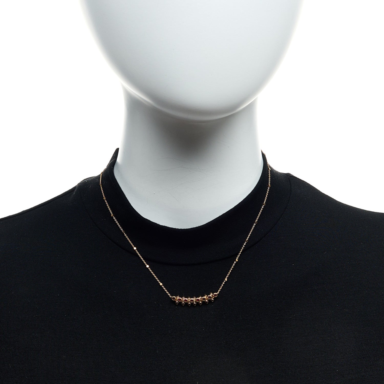 Cartier 18K Pink Gold Garnet Clash de Cartier Necklace 2 of 5