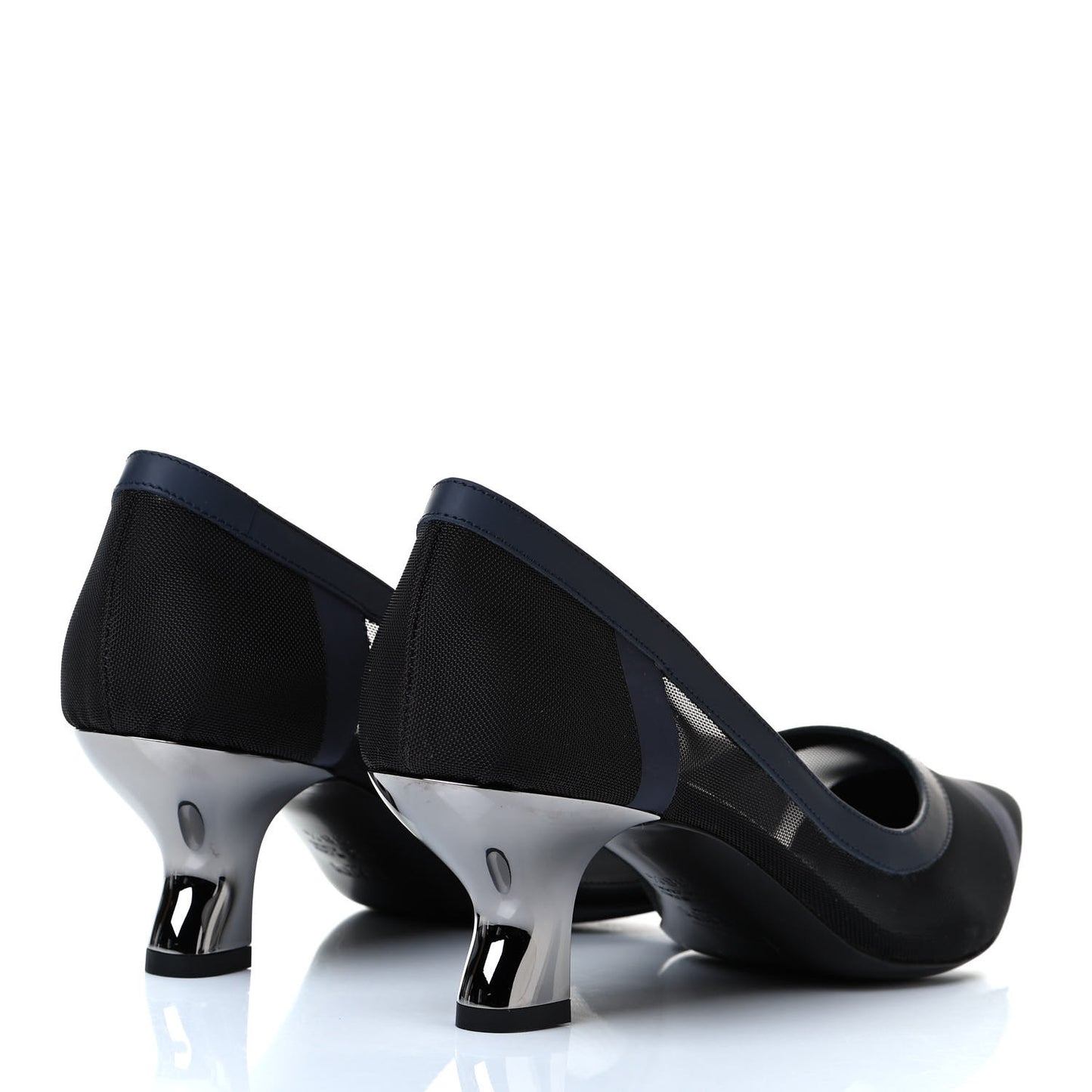 Technical Mesh Vitello Gommato Colibri 55mm Pumps 38.5 Black