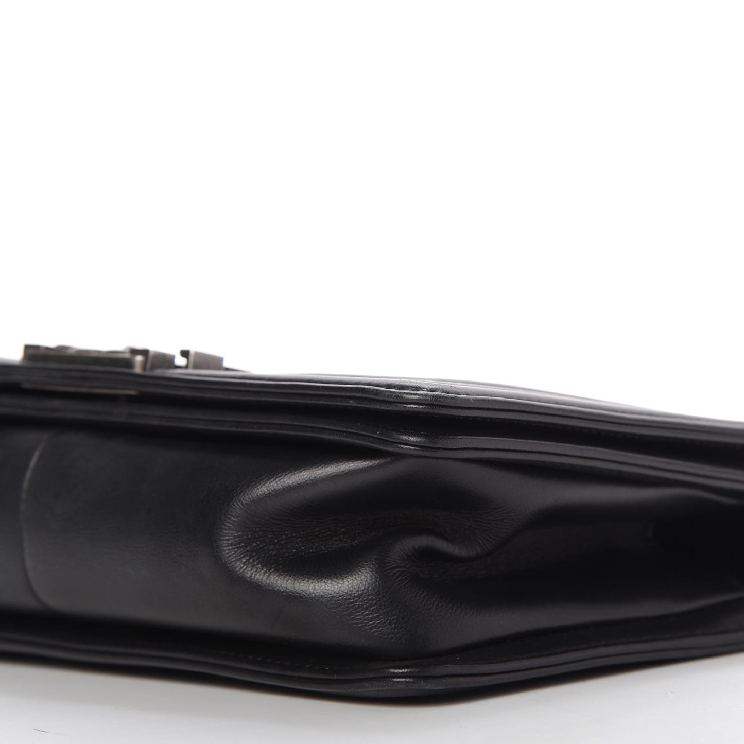 Calfskin Quilted Medium Boy Flap Black