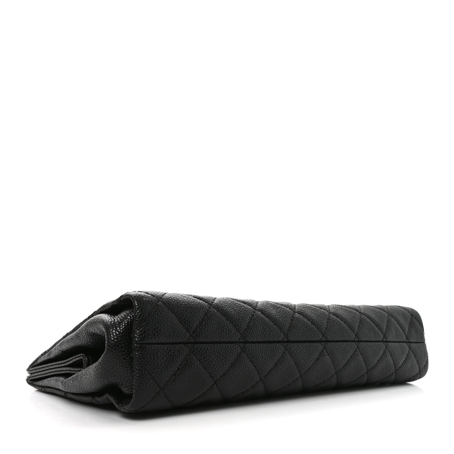 Caviar Quilted CC Large Clutch Black