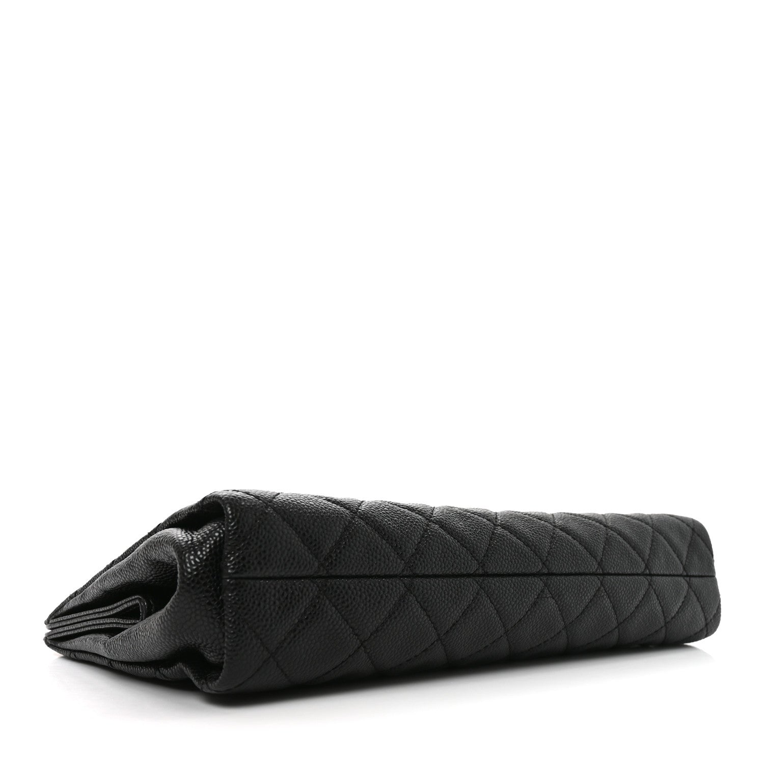 Chanel Caviar Quilted CC Large Clutch Black 4 of 10