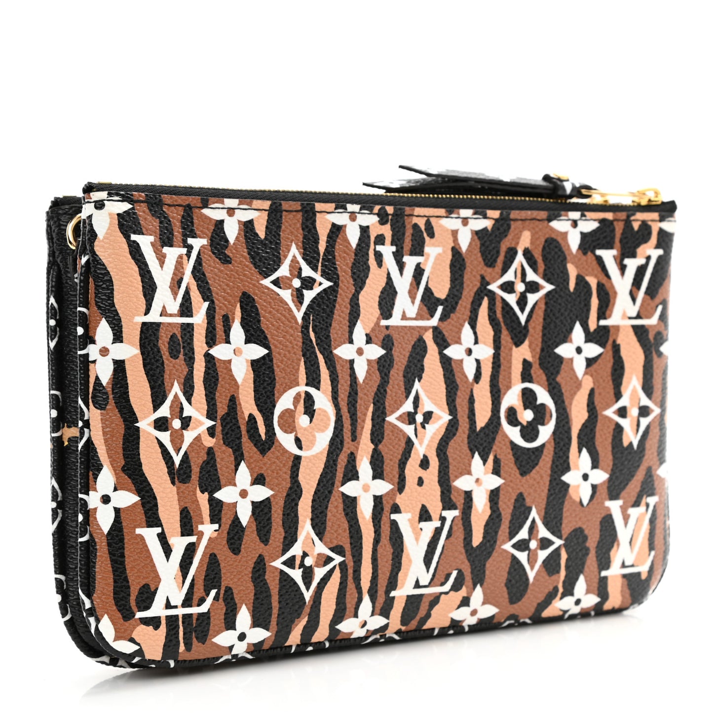 Monogram Giant Jungle Pochette Double Zip Black