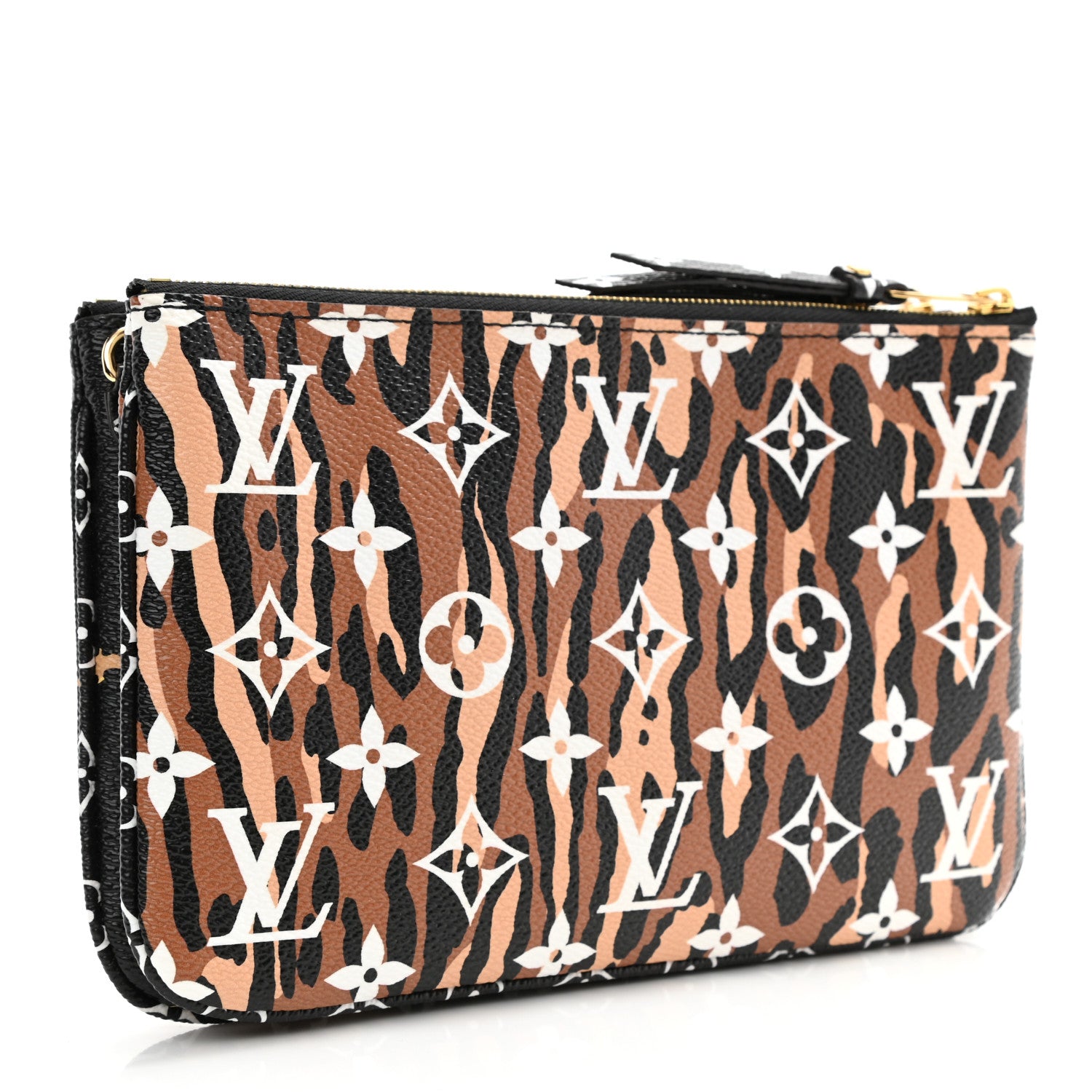 Louis Vuitton Monogram Giant Jungle Pochette Double Zip Black 3 of 9