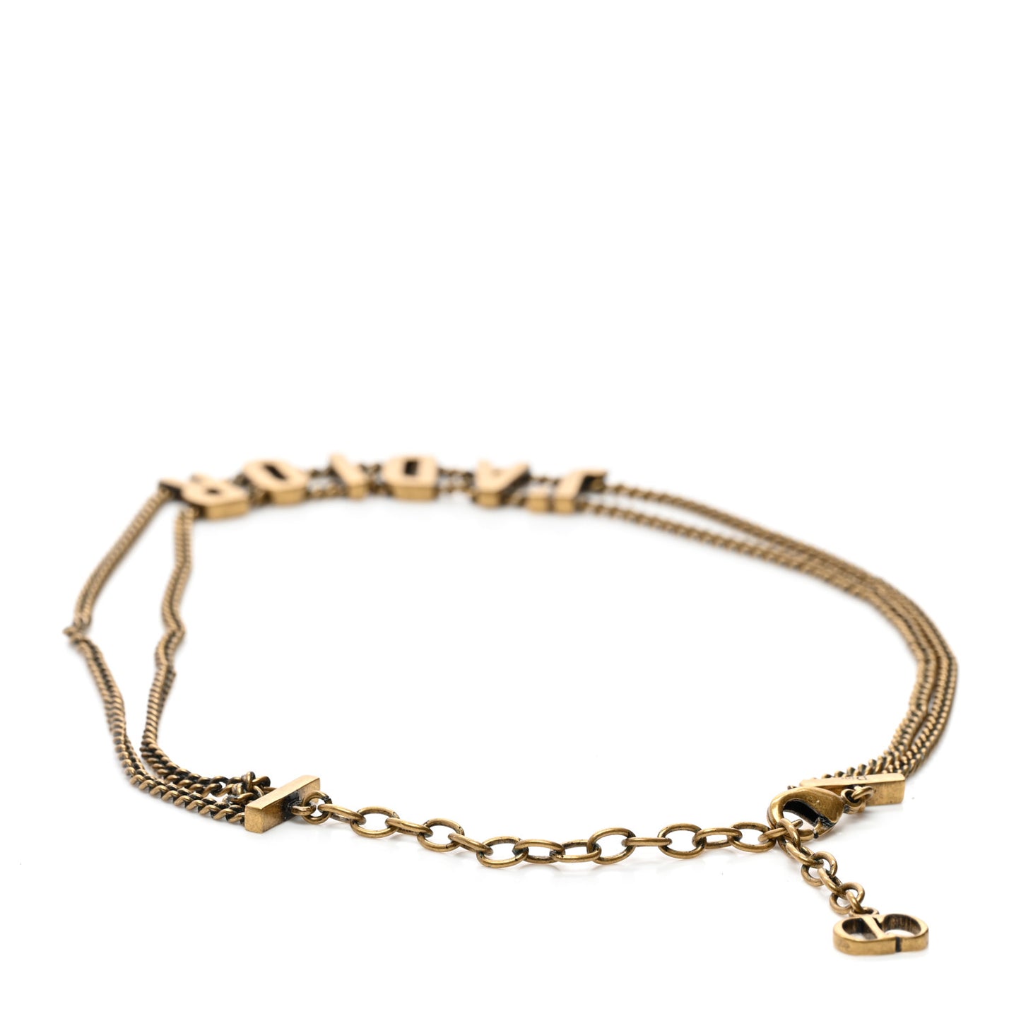 Metal J'Adior Choker Necklace Aged Gold