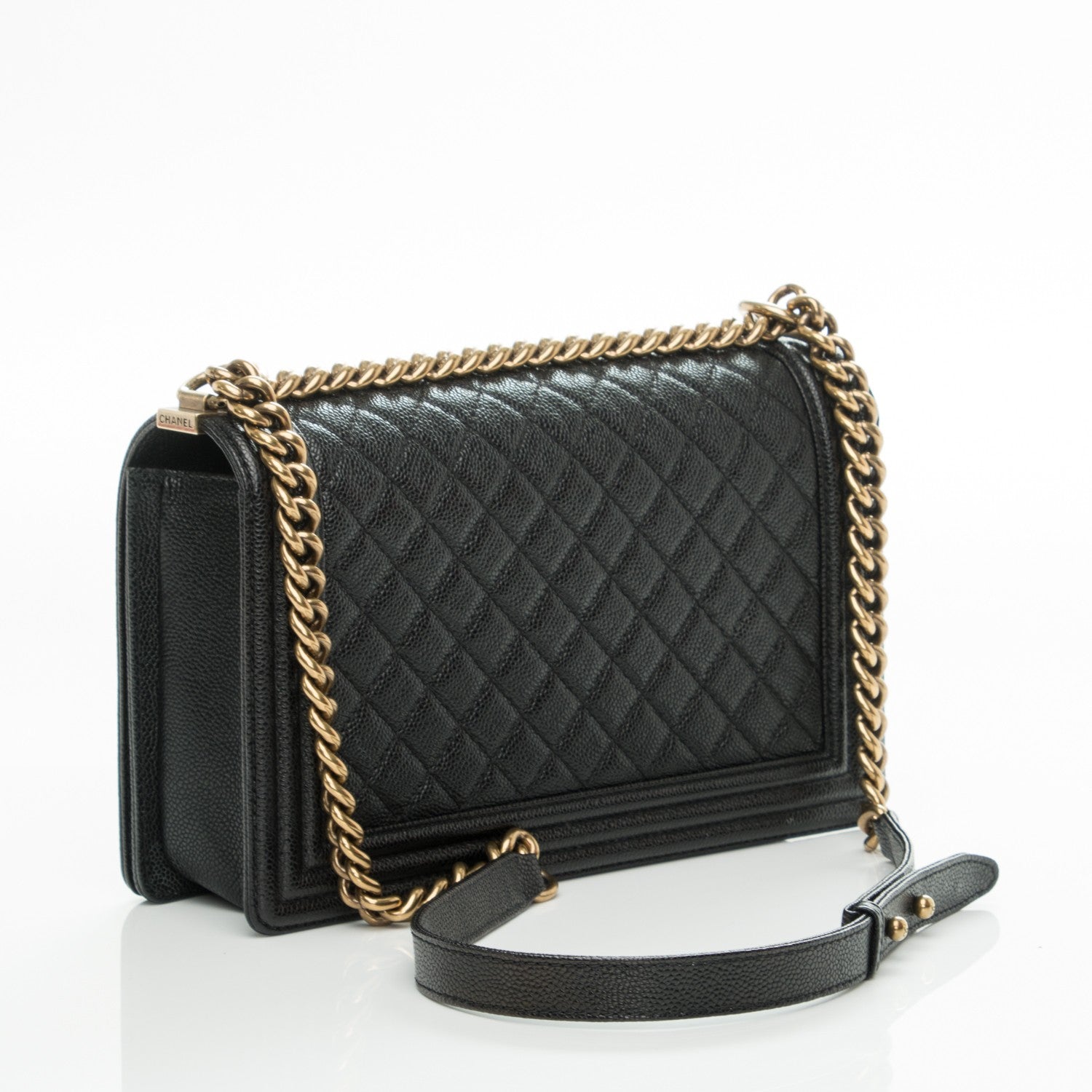 Chanel Caviar Quilted New Medium Boy Flap Black 3 of 8