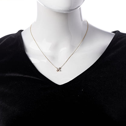 Tiffany 18K Rose Gold Diamond Medium Victoria Pendant Necklace 2 of 7