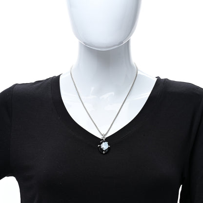 David Yurman Sterling Silver Gray Orchid 24mm Oval Chatelaine Pendant Necklace 4 of 4