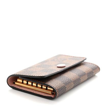 Louis Vuitton Damier Ebene Multicles 6 Key Holder Rose Ballerine 4 of 7
