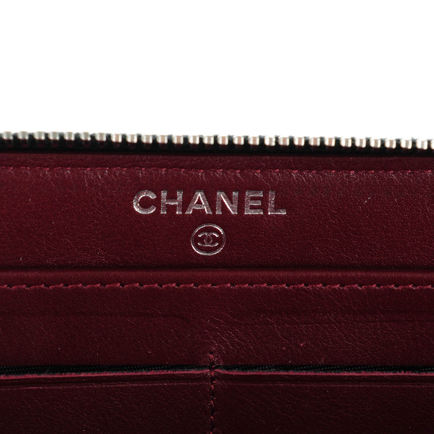 Chanel Caviar Quilted Large Gusset Zip Around Wallet Black 6 of 8