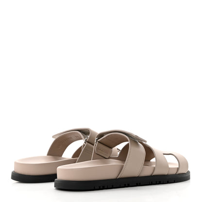 Hermes Calfskin Womens Chypre Sandals 36 Beige Mastic 4 of 9