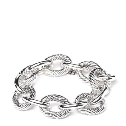 David Yurman Sterling Silver 17mm Extra Large Oval Link Bracelet 1 of 6