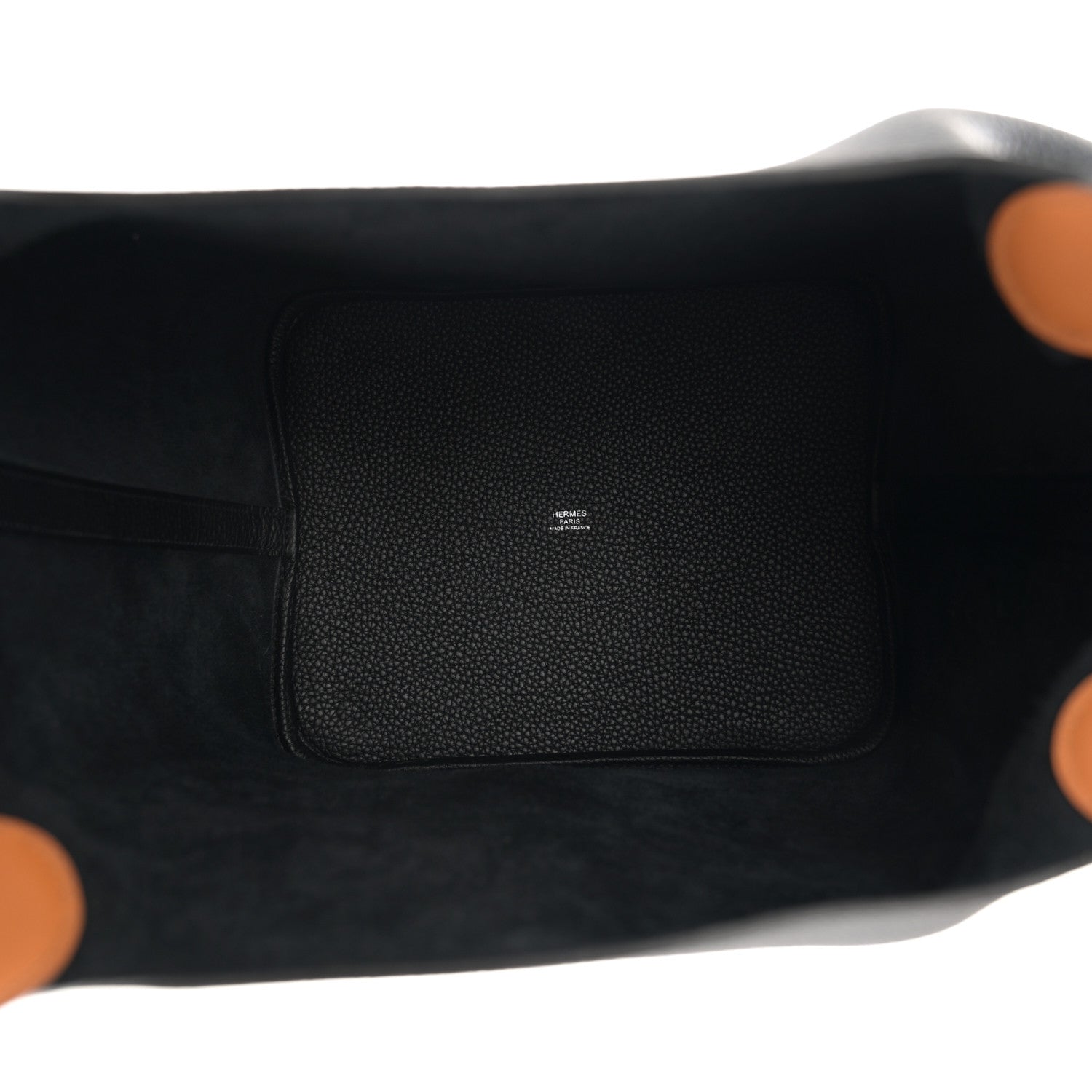 Hermes Taurillon Clemence Swift Eclat Picotin 26 GM Black Toffee 5 of 11