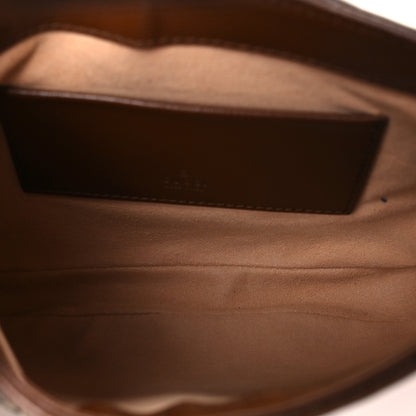 Gucci GG Supreme Monogram Azalea Calfskin Web Mini Jackie 1961 Hobo Beige Ebony Brown Sugar 5 of 10