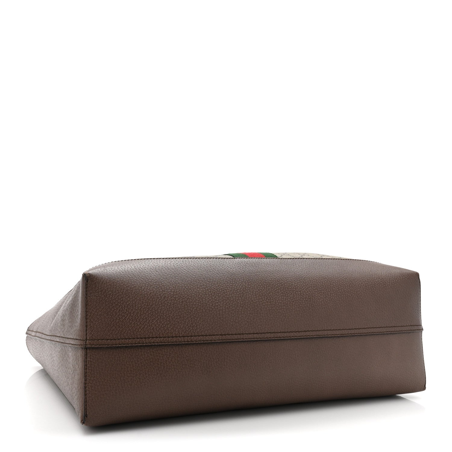 Gucci GG Supreme Monogram Web Ophidia Tote Brown 5 of 17