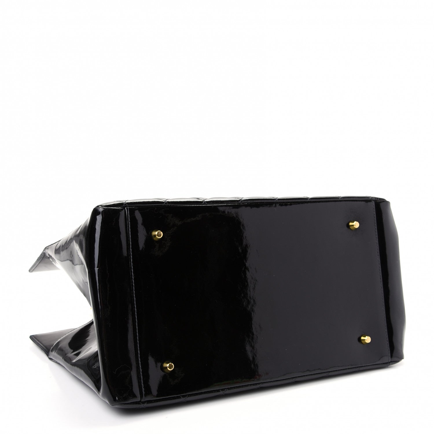 Chanel Patent Quilted Timeless CC Tote Black 4 of 9