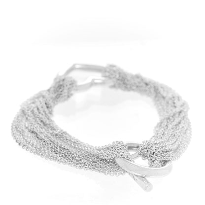 Tiffany Sterling Silver Heart Mesh Bracelet 3 of 4